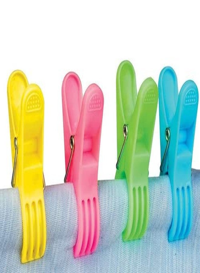 Shivaaro Plastic Heavy Quality Cloth Hanging Clips (Multicolor) (Pack of 48) - Image 5